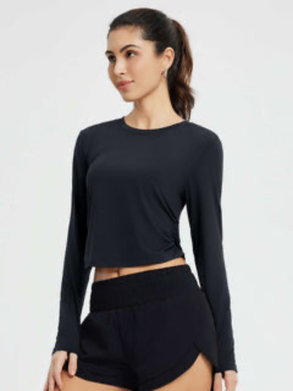 NWT Baleaf Women's Running Crew-Neck Long-Sleeve T-Shirt